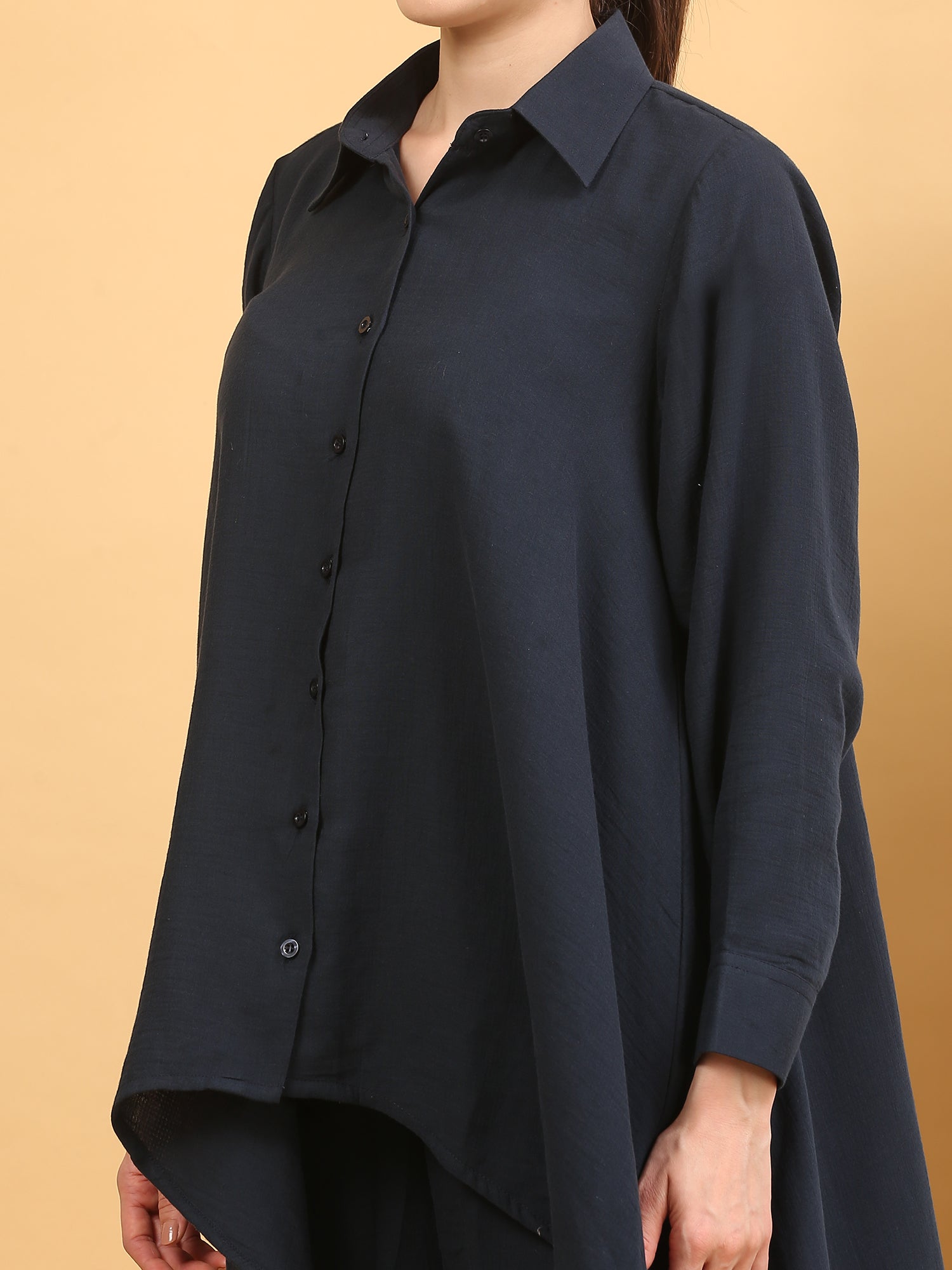 Black Cotton Stitched Suit