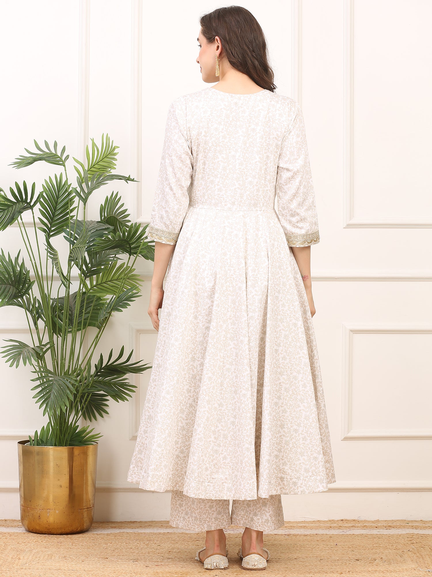 Anarkali Suit - Satin Silk