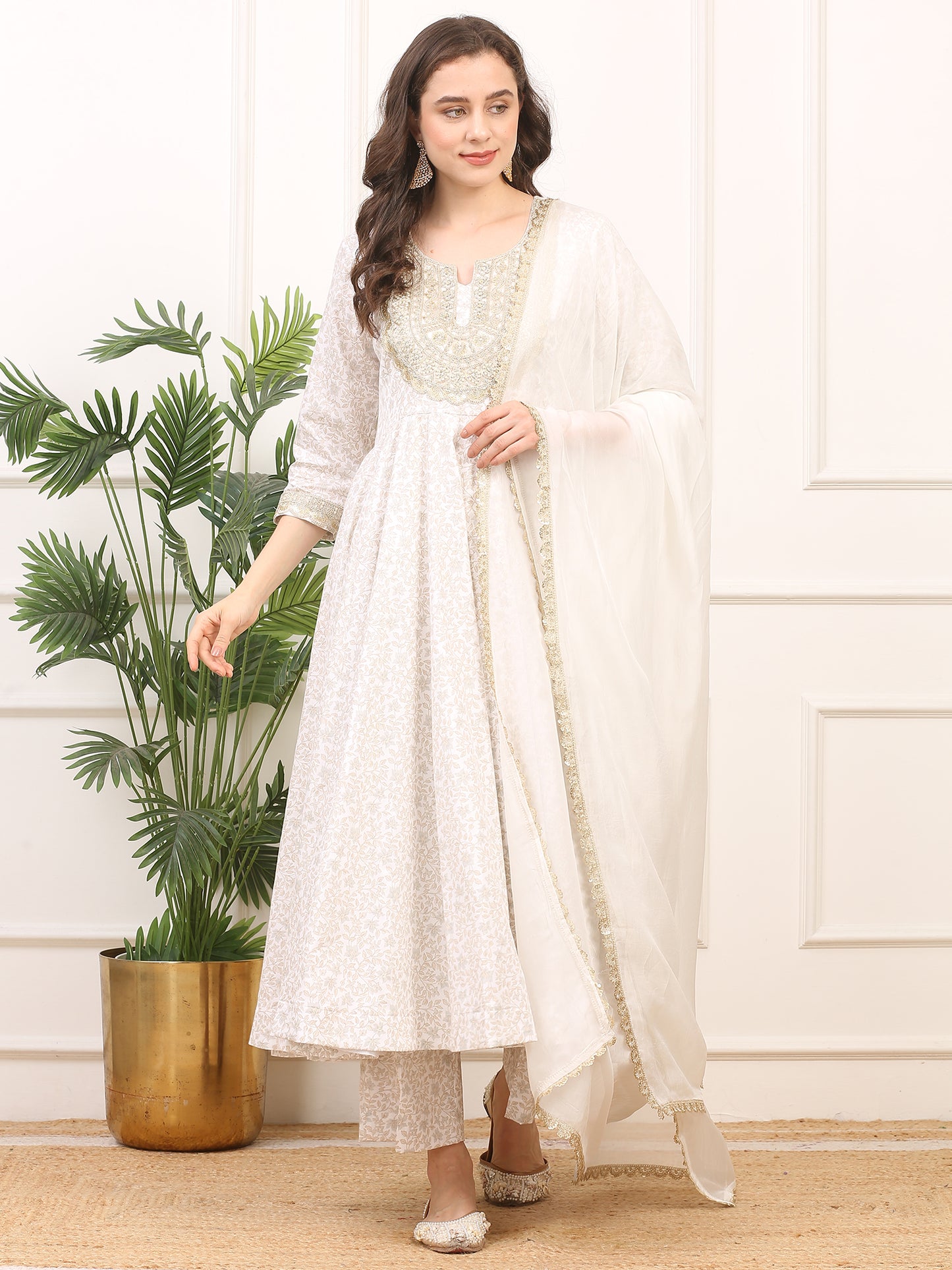 Anarkali Suit - Satin Silk