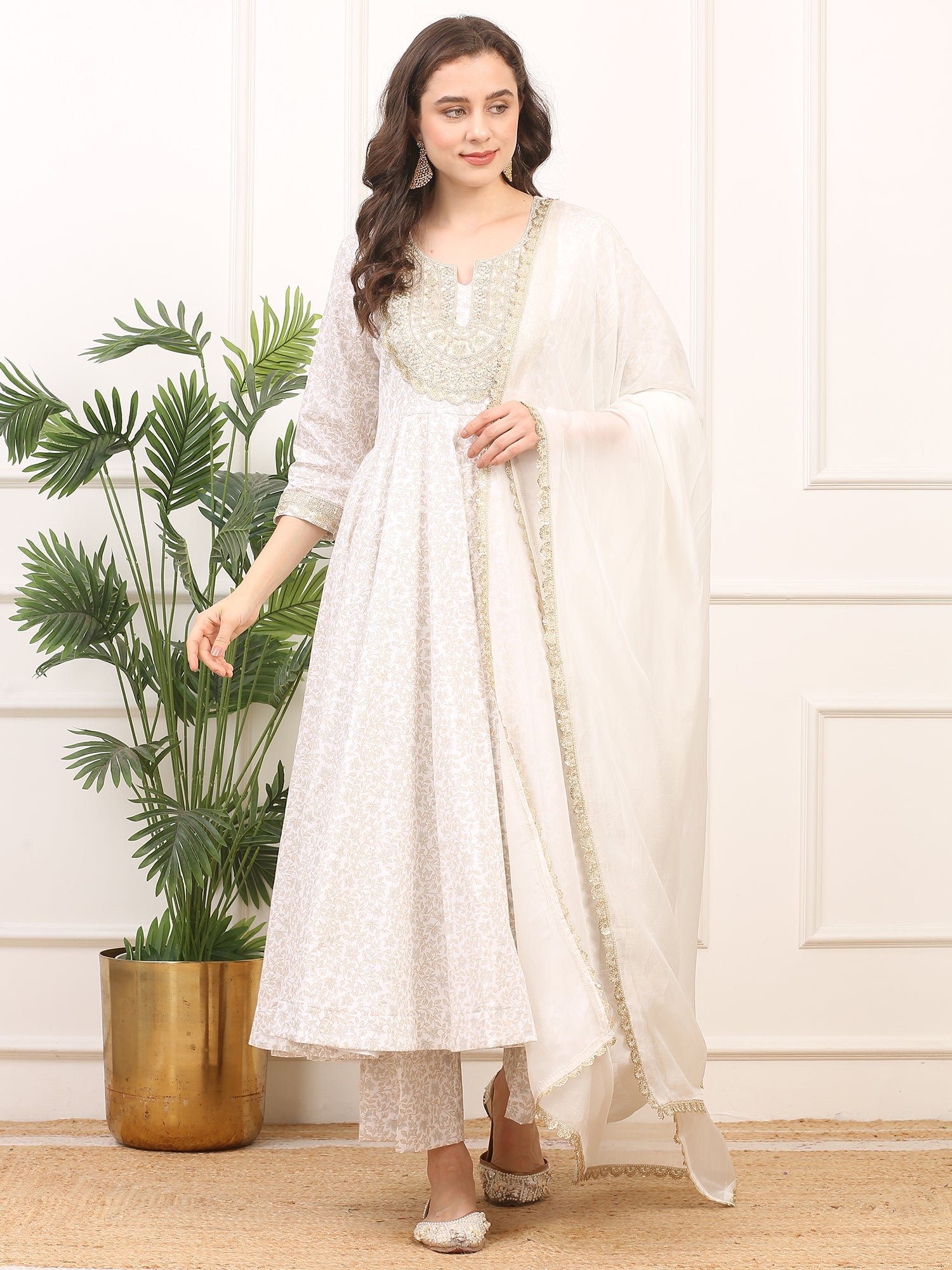 Anarkali Suit - Satin Silk