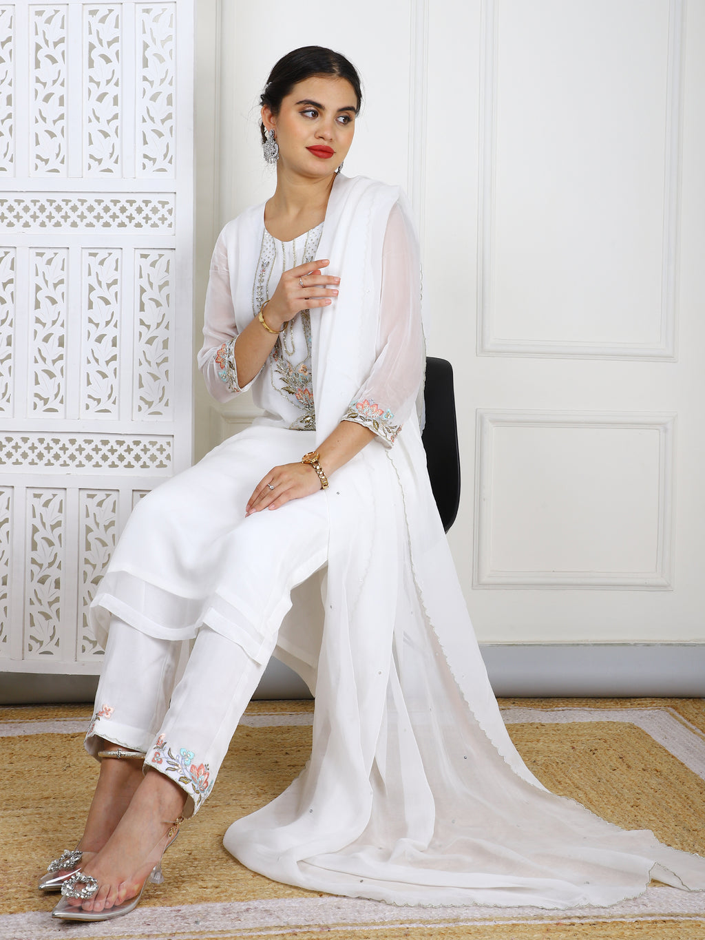 Premium Organza Stitched Suit