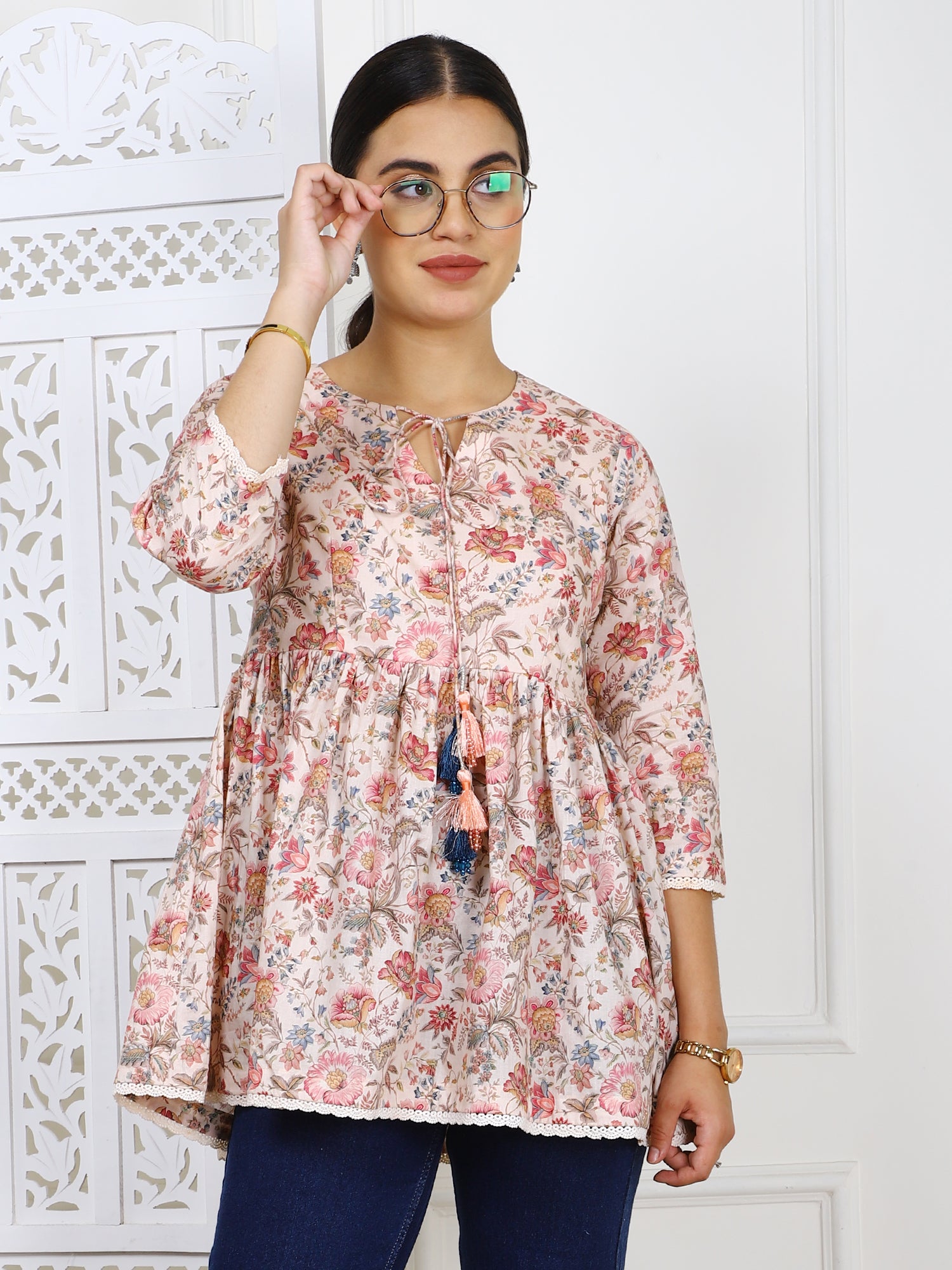 Floral Blossom Premium Cotton Top