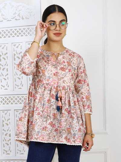 Floral Blossom Premium Cotton Top