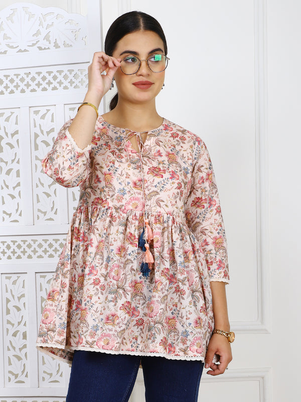 Floral Blossom Premium Cotton Top