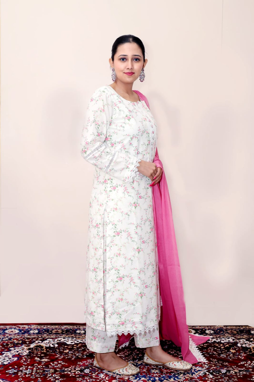 3 Piece - Lawn Printed Cotton Stitched Suit